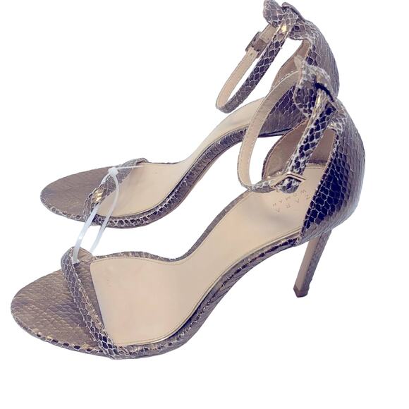 Zara Sandals Gold Snakeskin - Picture 4 of 9